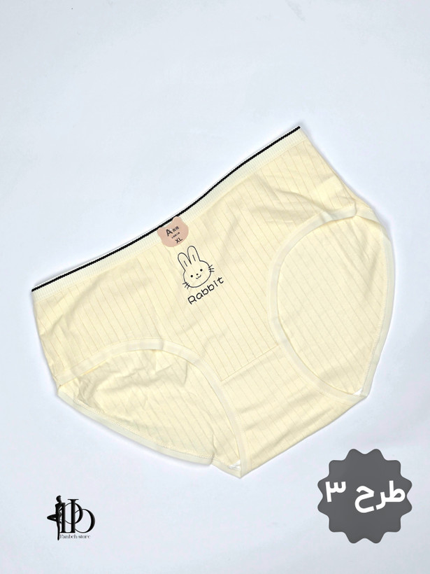 شورت اسلیپ زنانه طرح عروسکی خامه عسل کد S110