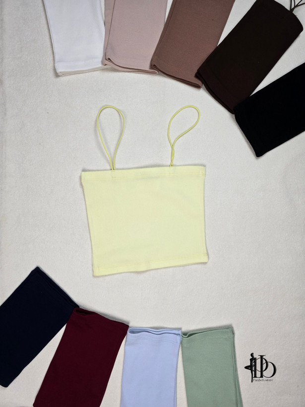 کراپ تاپ دکلته بند ماکارون کبریتی کد L 106