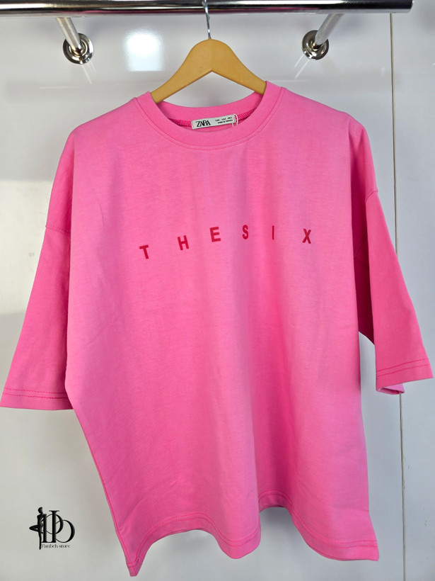 تیشرت باکسی The six برند ZARA