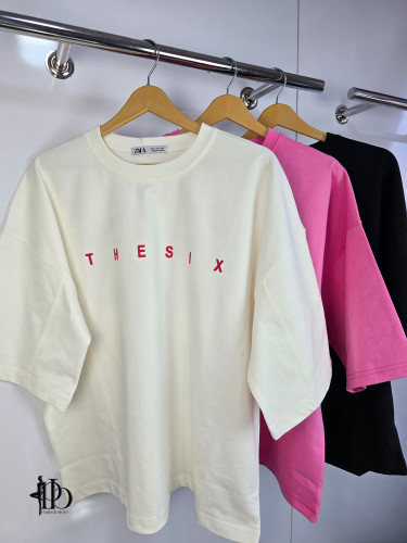 تیشرت باکسی The six برند ZARA