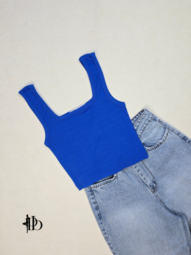تاپ یقه خشتی کبریتی برند ZARA