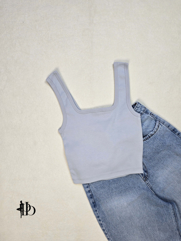 تاپ یقه خشتی کبریتی برند ZARA